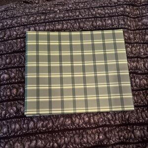 Small Green Plaid Photo Album